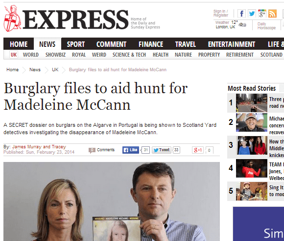 dossier maddie dutch media