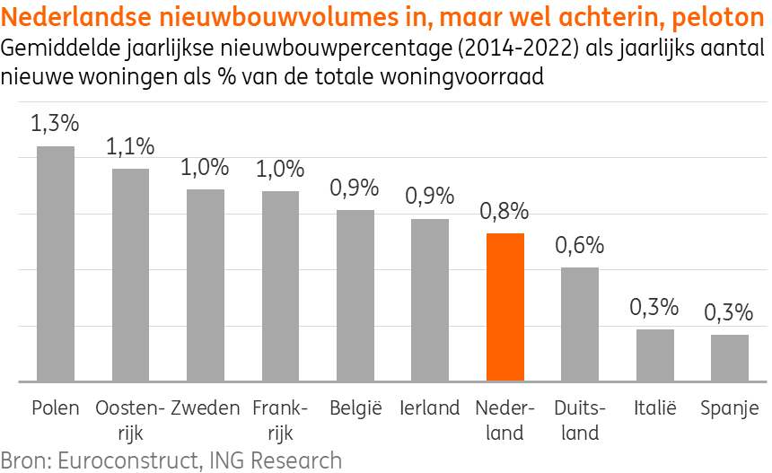 Nederlanders wonen Europees gezien ruim maar relatief wel&nbsp;duur