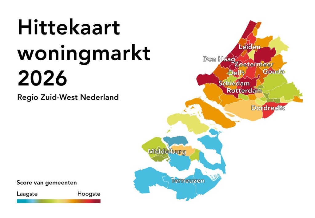 Hittekaart Woningmarkt 2026: Aanhoudende woningdruk, recordprijzen en inhaalslag buiten de&nbsp;Randstad