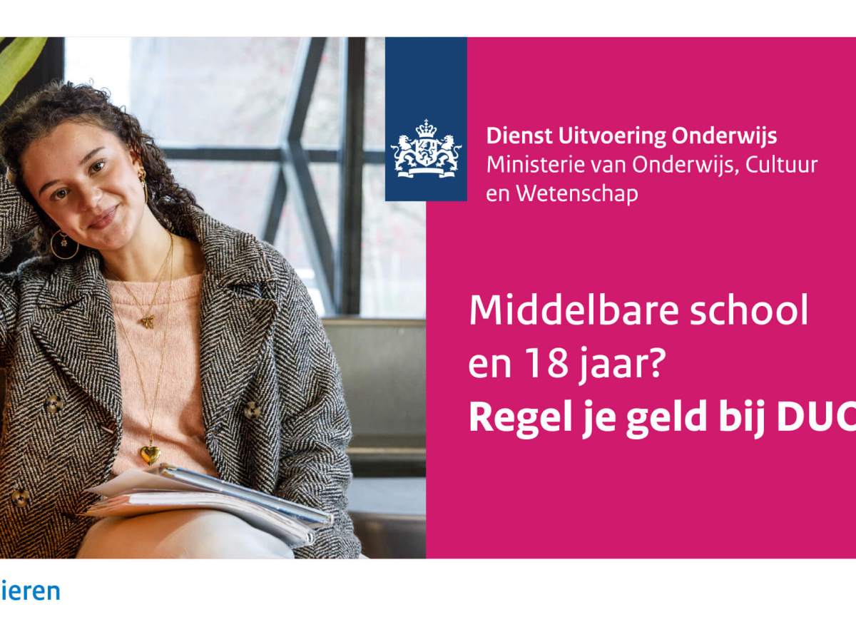 Op het voortgezet onderwijs en 18 jaar geworden? Vraag de tegemoetkoming&nbsp;aan!