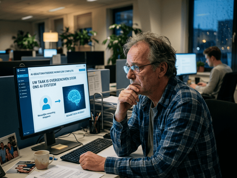 Onderzoek: 7 op de 10 werknemers vrezen gevolgen AI voor hun&nbsp;baan