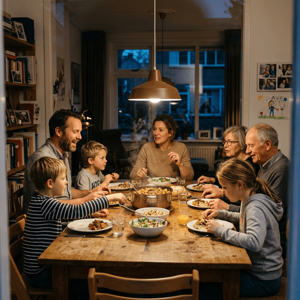 Ruim 1 op de 3 Nederlandse ouders ziet gezamenlijk avondeten als gezin&nbsp;verdwijnen