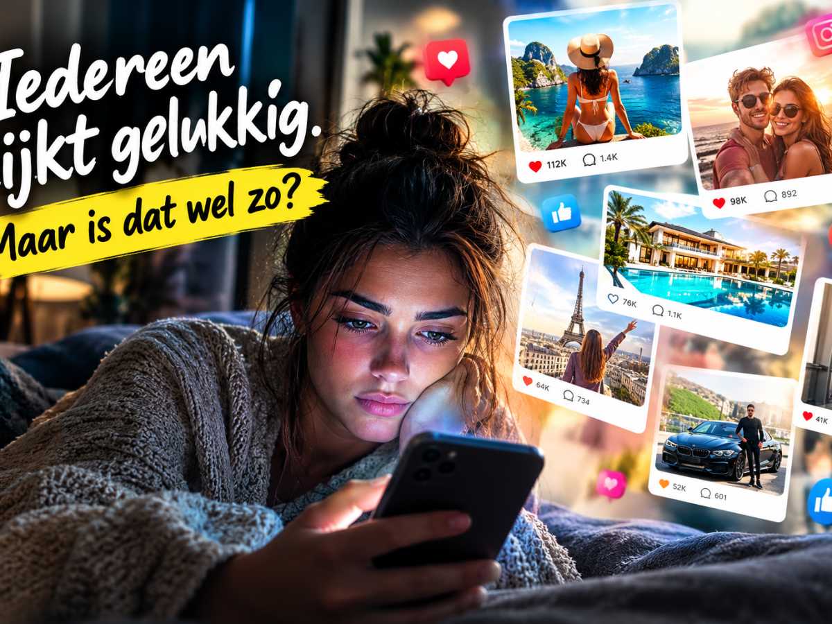 Iedereen lijkt gelukkig op sociale media… maar wat zien we&nbsp;niet?