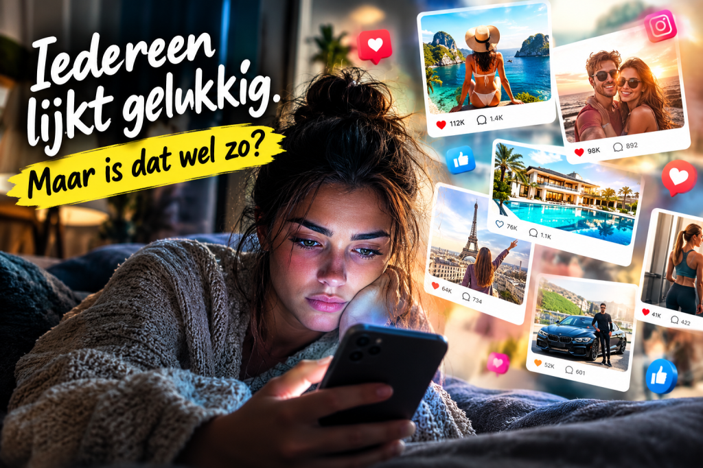 Iedereen lijkt gelukkig op sociale media… maar wat zien we&nbsp;niet?